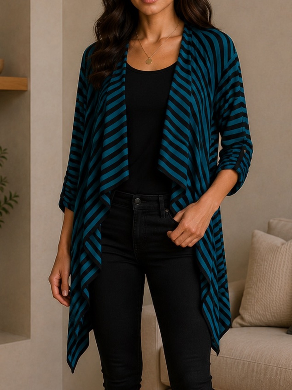 K & C Striped‎ Cover-Up